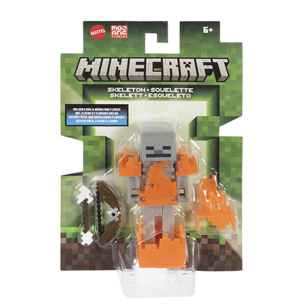 Minecraft pohyblivá figurka - Kostlivec - 8 cm