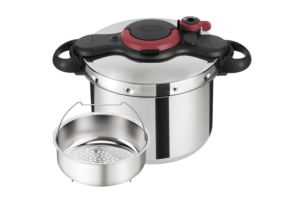 Tlakový hrnec Tefal Clipso Minut Easy 7,5 l P4624866 Nerezový/Černý