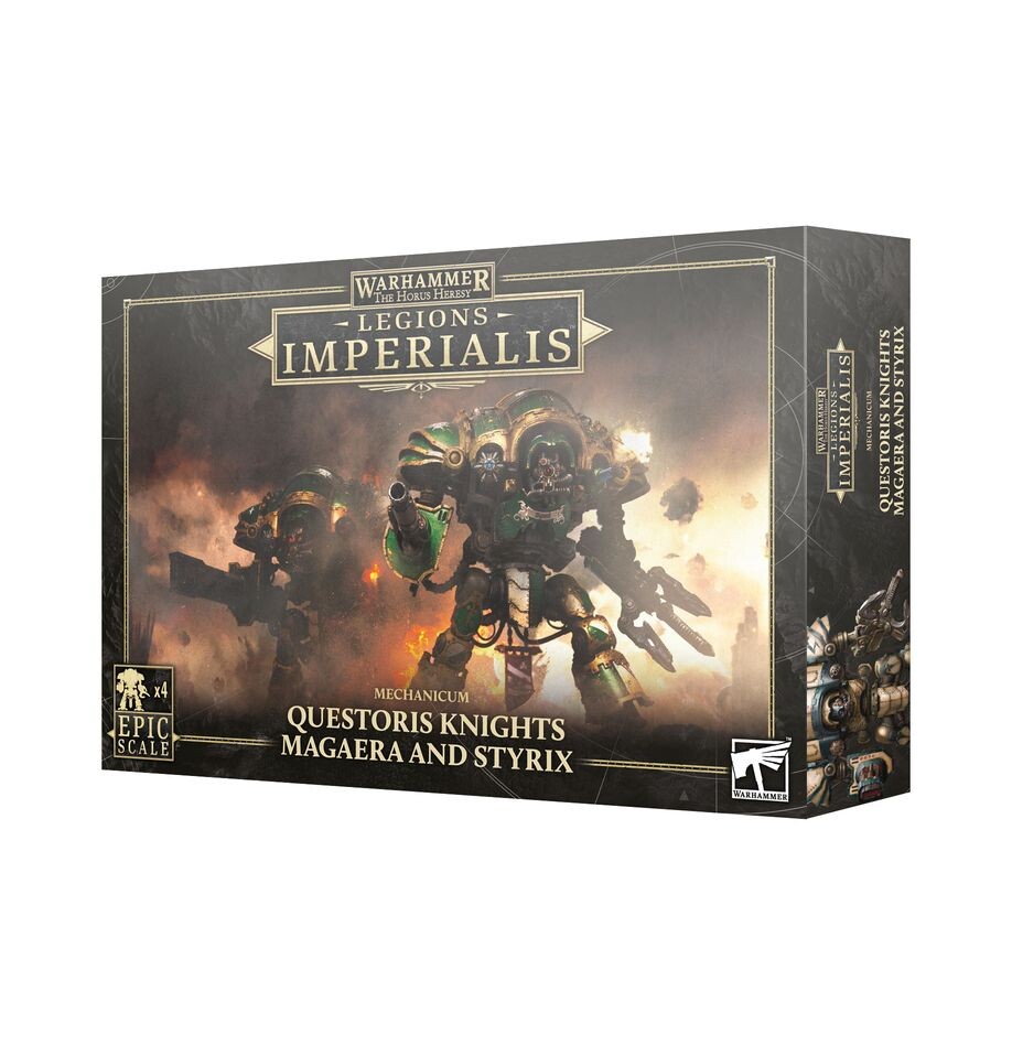 Games Workshop Warhammer: The Horus Heresy – Legions Imperialis: Mechanicum Questoris Knights Magaera and Styrix