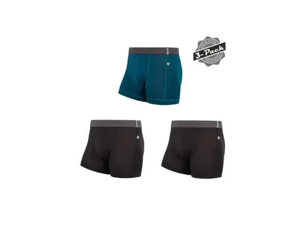 Sensor Coolmax Tech 3-pack pánská spodní vrstva černá/safír vel. XL