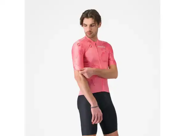 Castelli Giro 108 Competizione 3 pánský dres krátký rukáv Rosa Giro vel. M