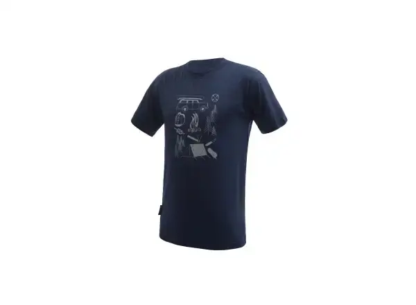 Sensor Merino Active Outside pánské triko krátký rukáv Deep Blue vel. L