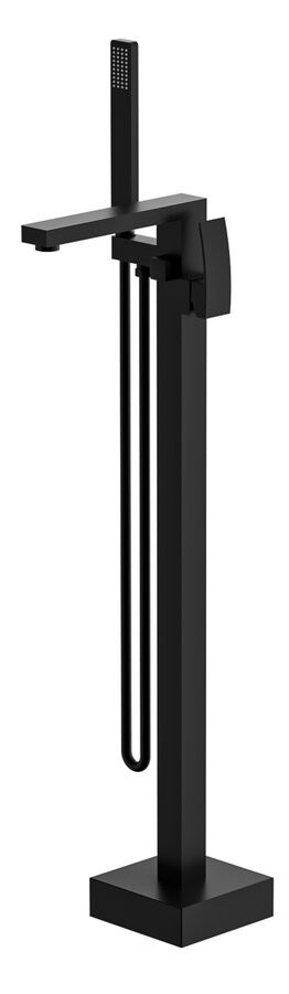 SAPHO GINKO vanová baterie s připojením do podlahy, černá mat 1101-24B