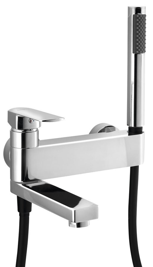 SAPHO MIXONA nástěnná vanová baterie s ruční sprchou, otočné ramínko, chrom MG110