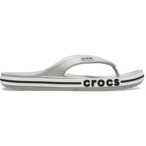 Crocs BAYABAND FLIP Unisex žabky, šedá, velikost 46/47