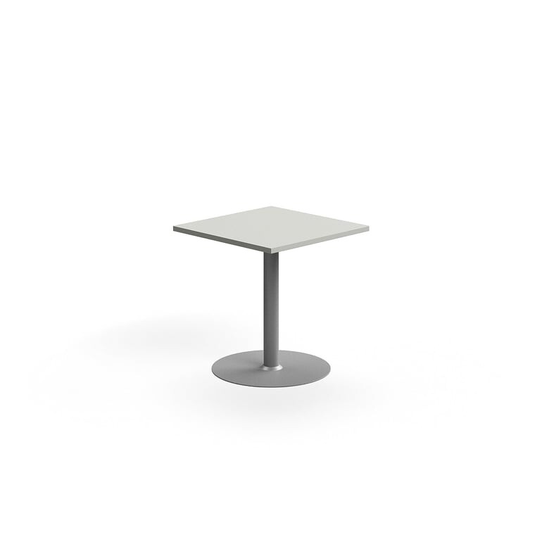 Stůl VERTICUS, 700x700x720 mm, světle šedá/stříbrná