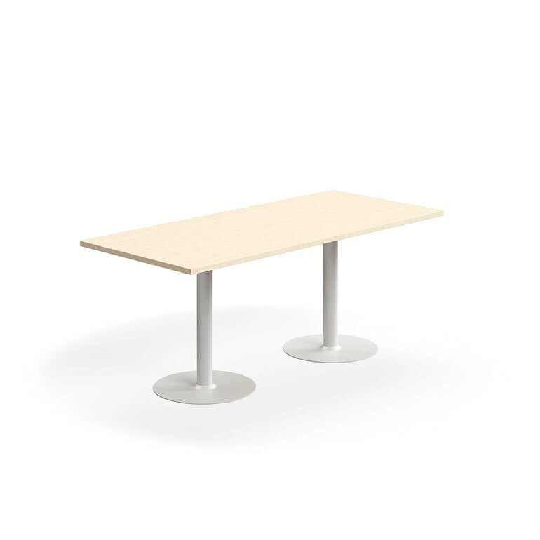 Stůl VERTICUS, 1800x800x720 mm, bříza/bílá