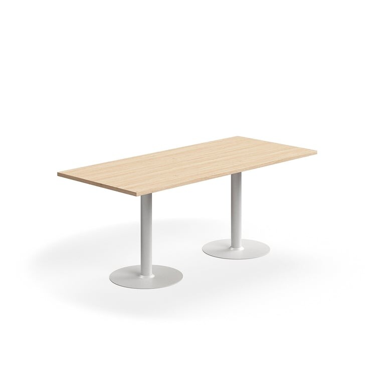 Stůl VERTICUS, 1800x800x720 mm, dub/bílá