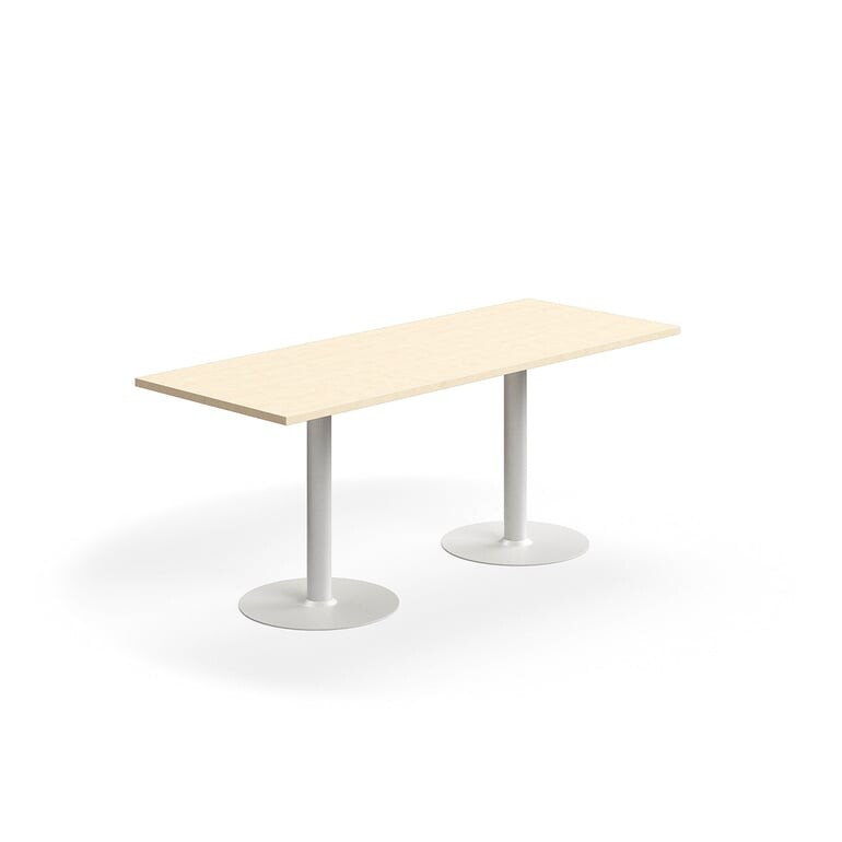 Stůl VERTICUS, 1800x700x720 mm, bříza/bílá