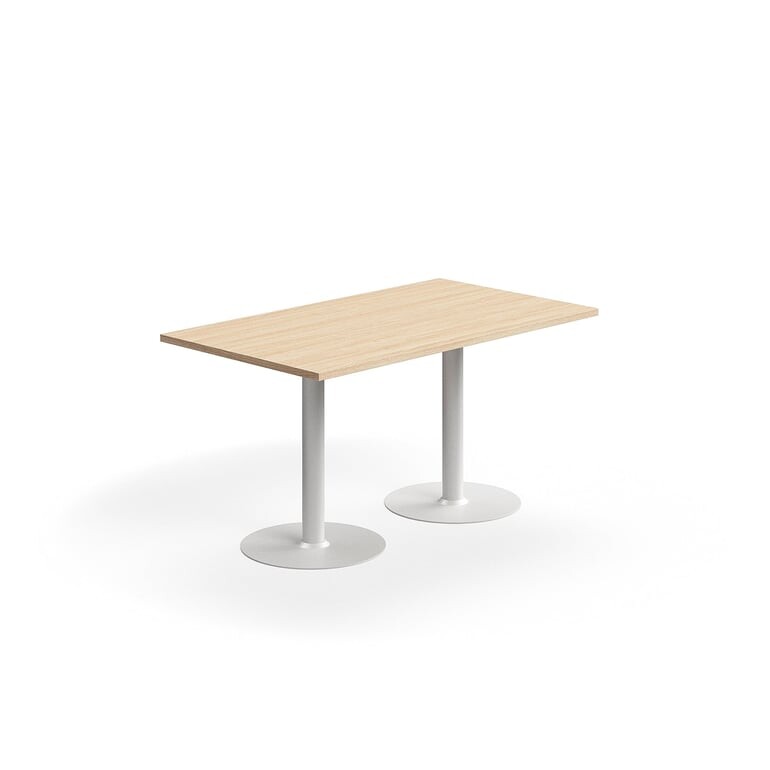 Stůl VERTICUS, 1400x800x720 mm, dub/bílá