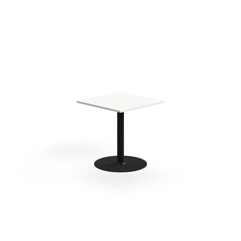 Stůl ALVA, 700x700x720 mm, vysokotlaký laminát, černá/bílá