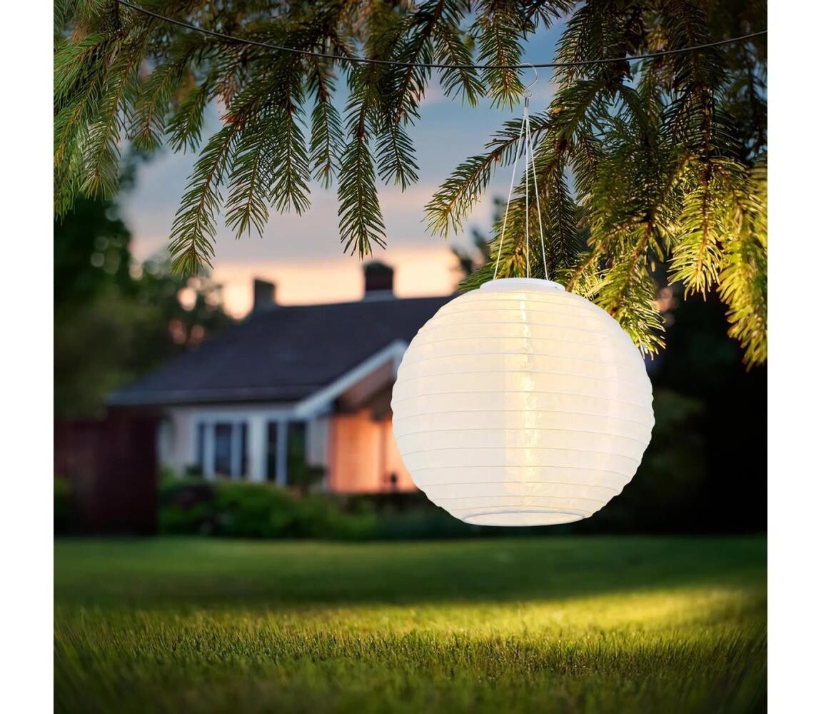 Globo Globo 339700W - LED Závěsné solární svítidlo LED/0,5W/3V IP44 bílá
