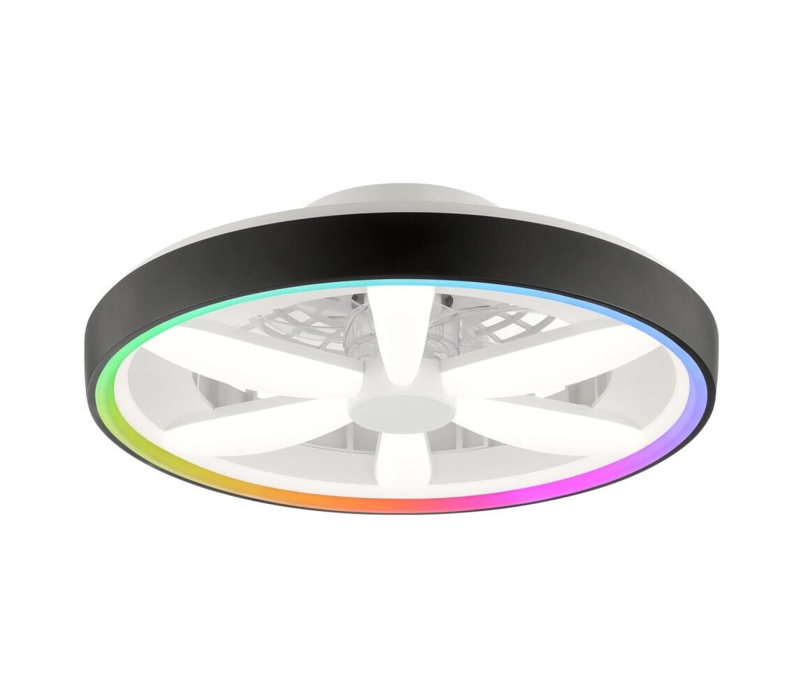 Brilliant Brilliant - LED RGBW Stropní látor se světlem GAIANO LED/48W/230V černá +DO