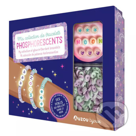 AUZOU Náramky svietiace v tme – Kreatívna sada na výrobu šperkov - AUZOU