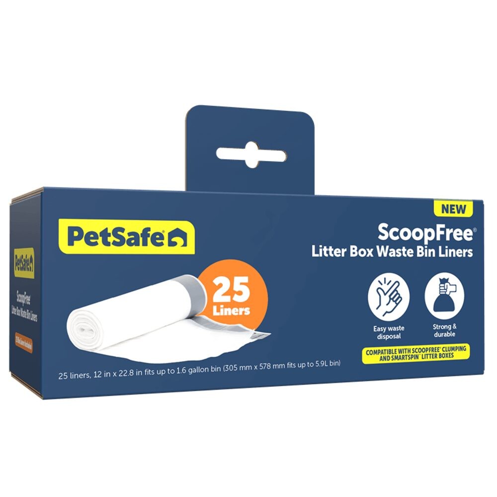 PetSafe® ScoopFree SmartSpin™ | Náhradní sáčky do automatické toalety pro kočky, 25 ks
