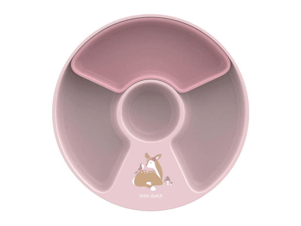 Little Dutch Dětský talíř dělený Fairy Garden