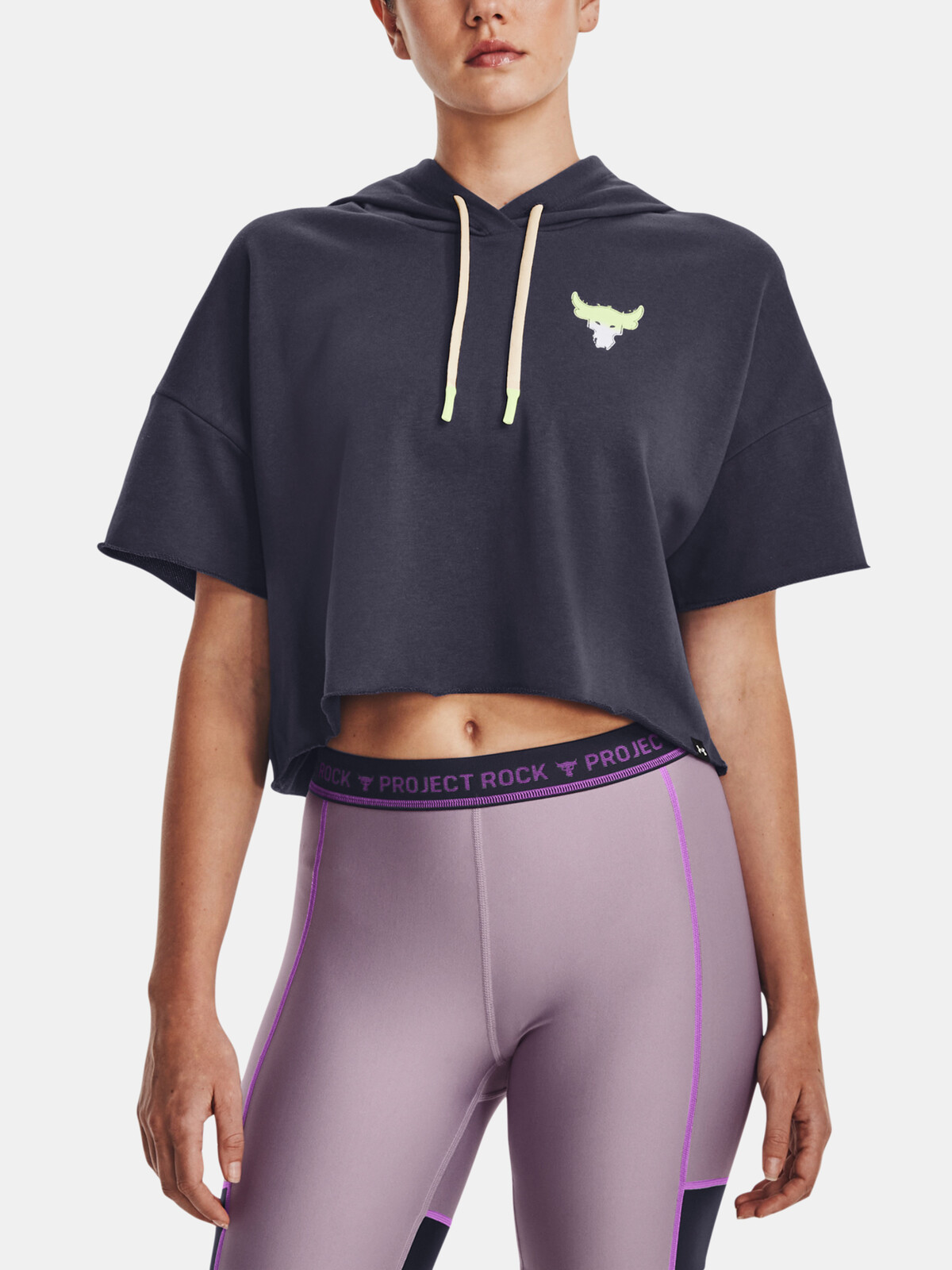 Tmavě šedá mikina Under Armour UA Pjt Rck SS Terry Hdy