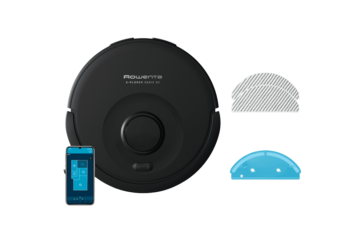Robotický vysavač Rowenta X-Plorer S85 RR87C5WH Černý