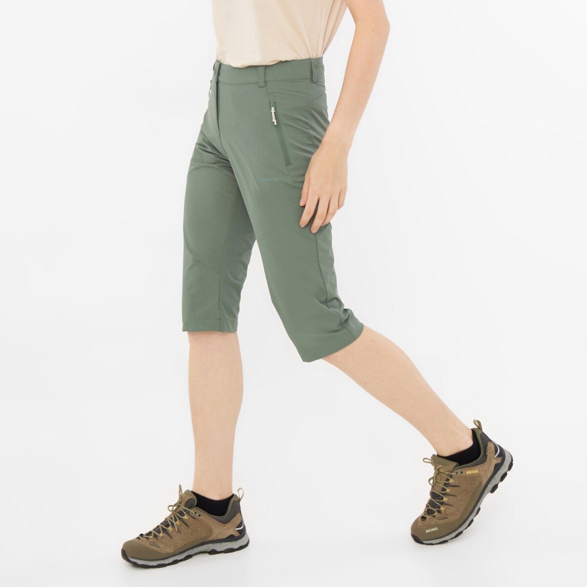 Dámské 3/4 kalhoty viking expander zelená l