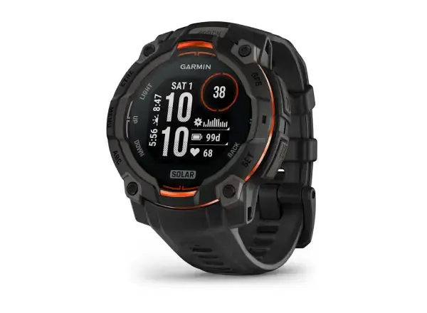 Garmin Instinct 3 Solar 45 mm chytré hodinky černá/černý pásek