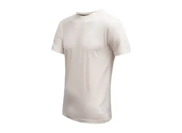 Sensor Merino Lite pánské triko krátký rukáv Mottled Beige vel. L