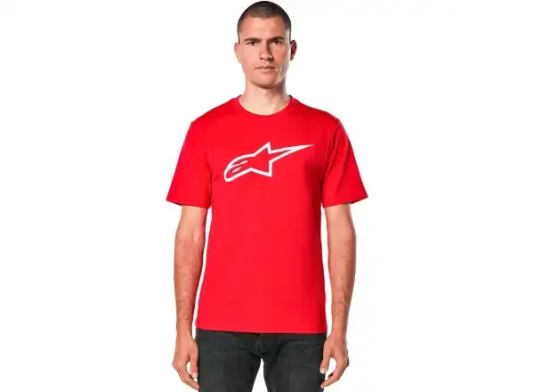 Alpinestars Ageless 2.0 Classic Tee triko s krátkým rukávem Red/White vel. L