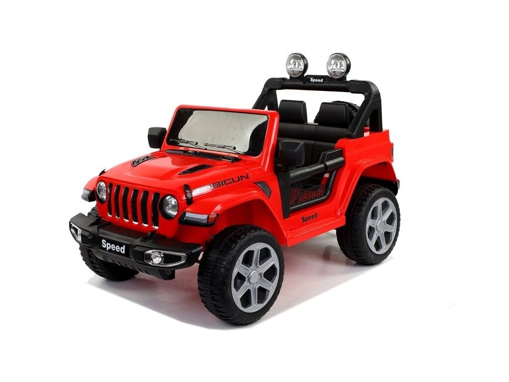 Mamido Mamido Elektrické autíčko SPEED 4x4 červené | 180W | EVA | LED | 2,4Ghz | ECO kůže | 12V7Ah