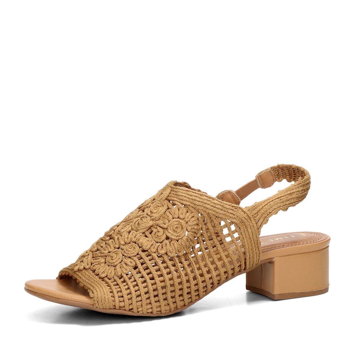 ETIMEĒ dámské látkové sandály - hnědé - 36