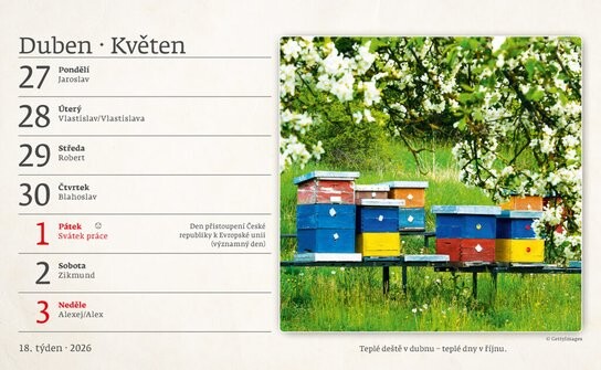 Krásy venkova 2026 - stolní kalendář