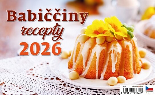 Babiččiny recepty 2026 - stolní kalendář
