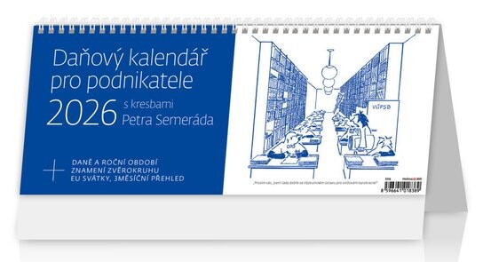 Daňový kalendář pro podnikatele 2026 - stolní kalendář