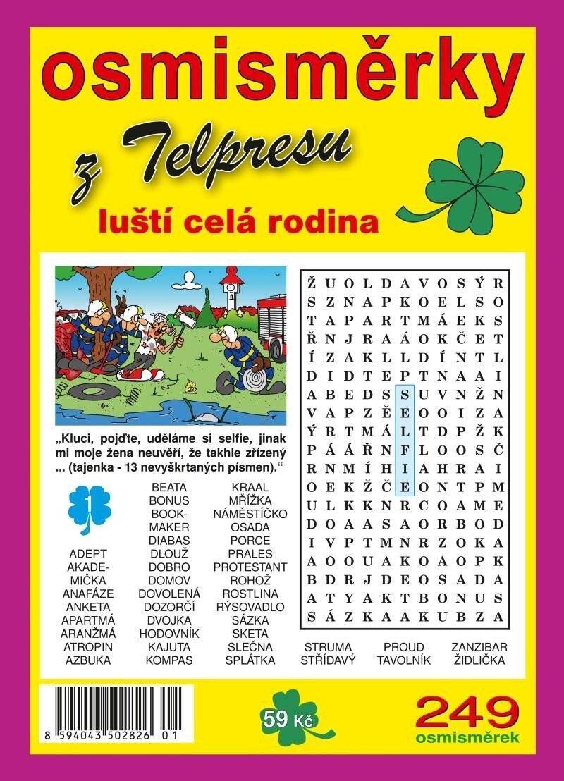 Osmisměrky z Telpresu luští celá rodina 1/2025 - 249 osmisměrek