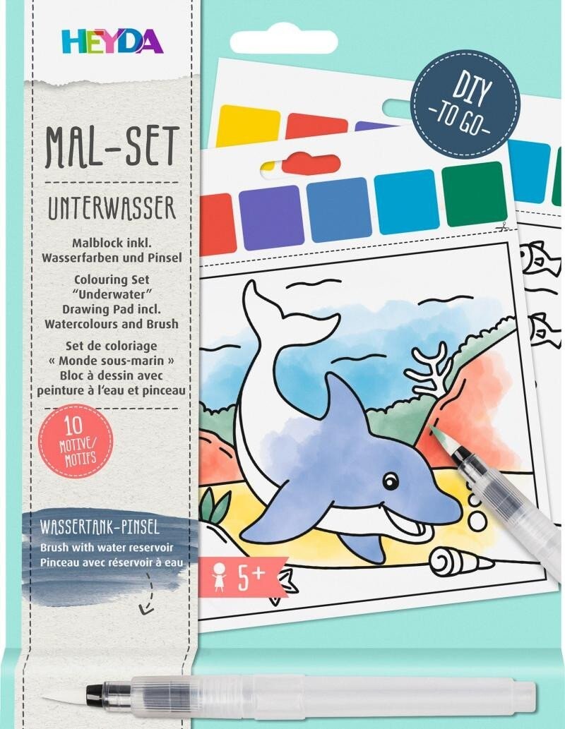 HEYDA 10 omalovánek - vodní svět