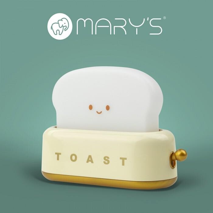 Eco Light MARY'S LED TOASTER NOČNÍ SVĚTLO ŽLUTÁ