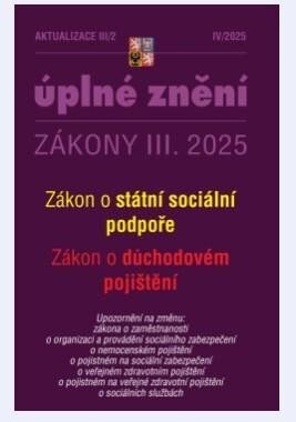 Aktualizace III/2 2025 - Zákon státní sociální podpoře - kolektiv autorů