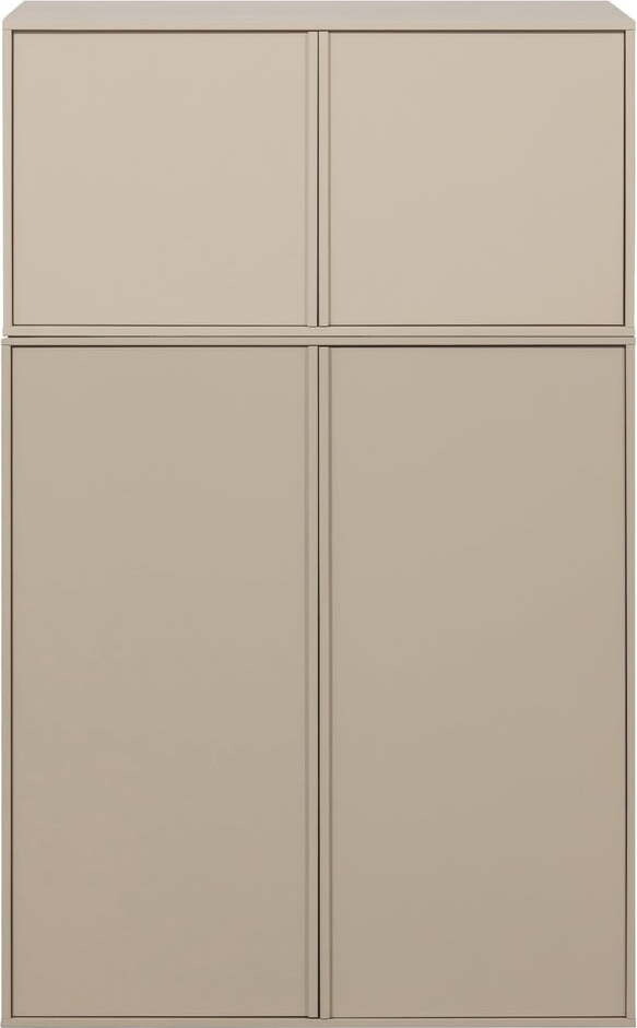 Krémová modulární skříň z borovicového dřeva 100x150 cm Daily – vtwonen