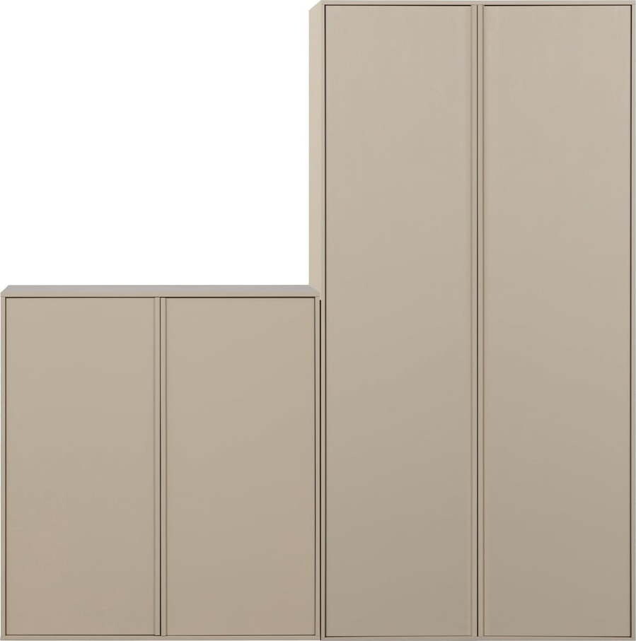 Krémová modulární skříň z borovicového dřeva 200x220 cm Daily – vtwonen