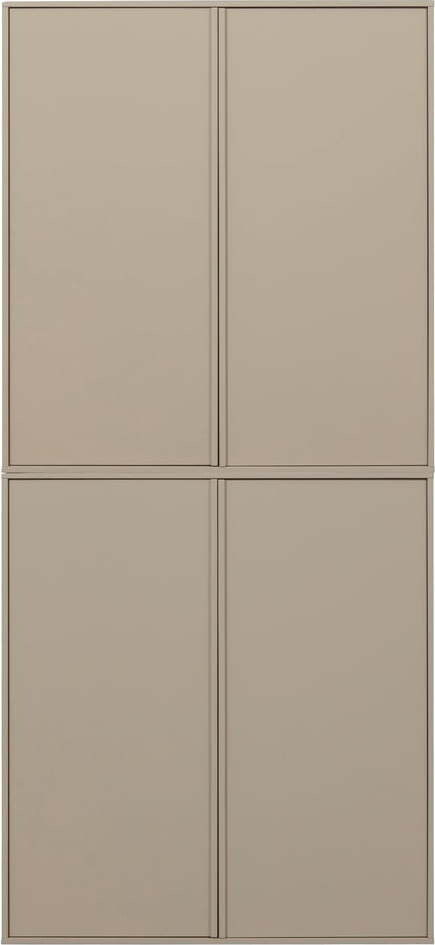 Krémová modulární skříň z borovicového dřeva 100x220 cm Daily – vtwonen