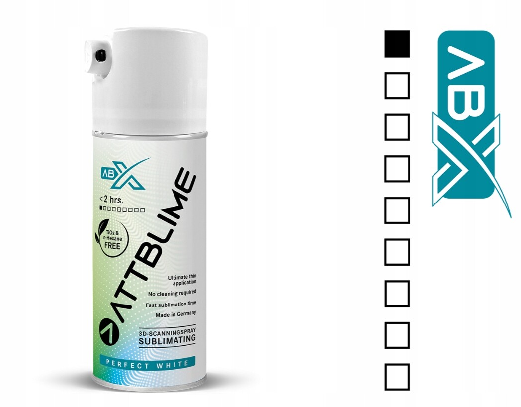 Attblime Zmizelý sprej pro 3D skenování Abx 400 ml