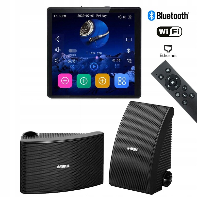 Hifi Music Internetové Rádio Pod Omítku Wifi Bt 2 Reproduktory Yamaha 30W