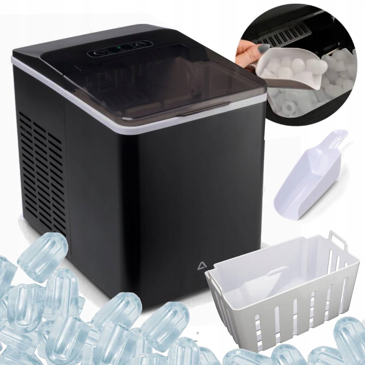 Výrobník ledu 1,8 l – led za 7 minut, ideální na léto a na večírky