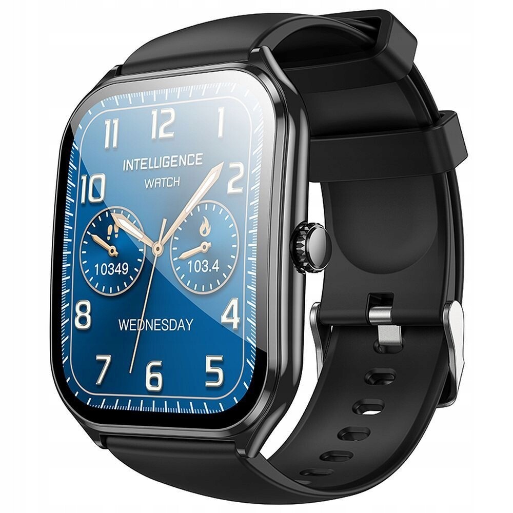 Hoco chytré hodinky s funkcí hovoru Amoled Y28, černé