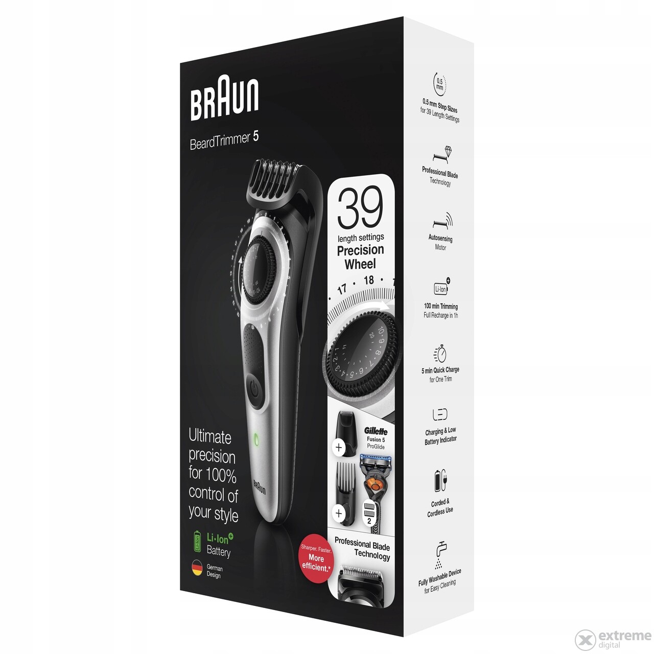 Braun zastřihovač vlasů Bt 5265 Metallic Silver