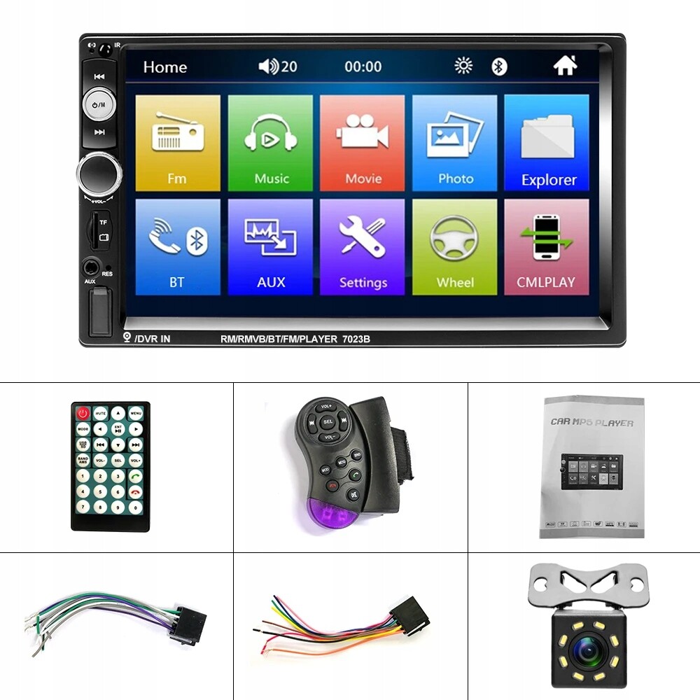 Bluetooth Autorádio Usb Android Apple Carplay 2 Din 7 Palců