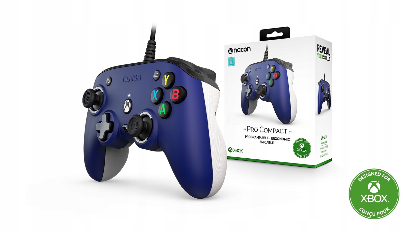 Nacon Pro Compact controller modrá (xsx/xone/pc)