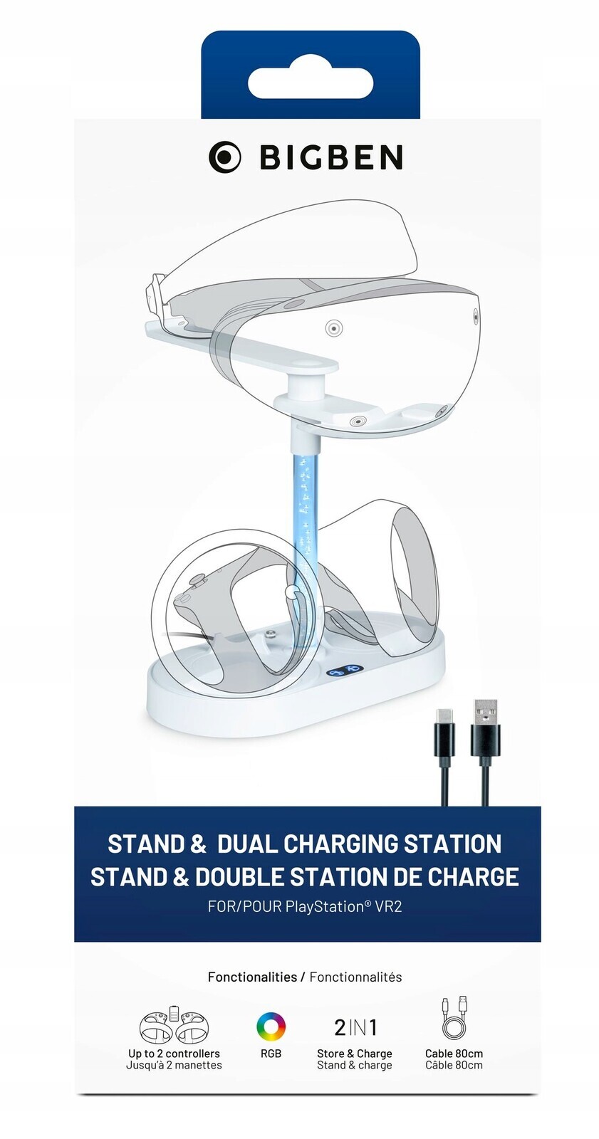 BigBen Stojánek a nabíjecí stanice pro PlayStation VR2 (PS5)