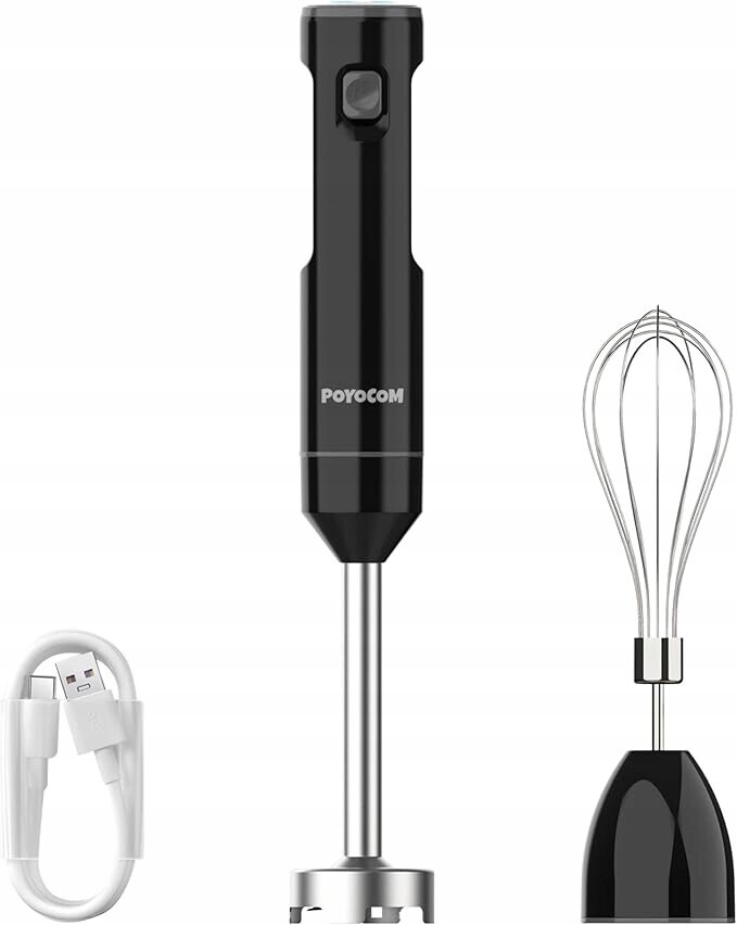 Bezdrátový ruční mixér Poyocom s nabíjením typu C a metličkou