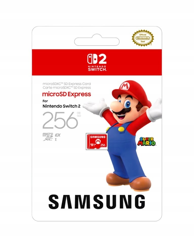 Paměťová Karta Samsung Microsd Express 256GB Nintendo Switch 2 Originální