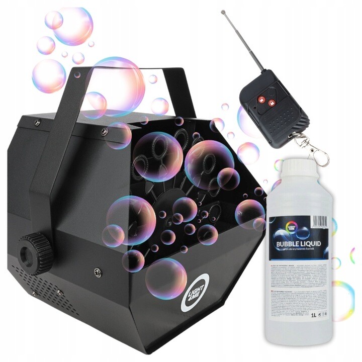 Výrobník Mýdlových Bublin Stroj Na Bubliny Bublina Dálkové Ovládání Tekutina 1L
