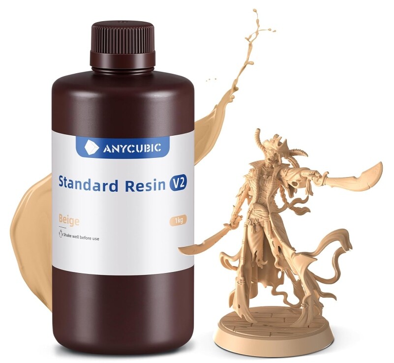 Pryskyřice Anycubic Standard V2 Beige Béžová 1kg Přesná Odolná